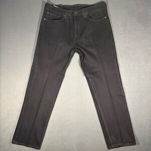 505™‎ Levi's Regular Fit Men's Jeans Straight Leg 38x32 - Black